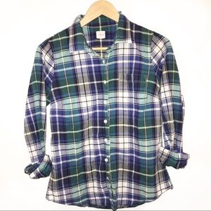 J.Crew Factory tartan Stewart perfect shirt- S
